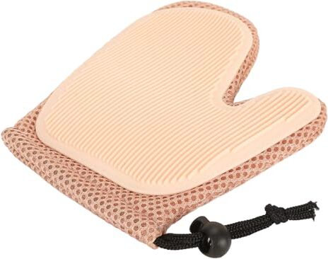 Generic Spazzola per per Toelettatura Cani, Guanto per Toelettatura Cani 2 in 1, Morbido, 1 Paio per Cani (PINK)