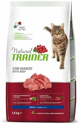 Trainer Cibo per Gatti Adulti con Manzo, 1.5 kg