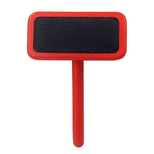 AcLipS Prodotti for animali domestici, pettini for cani e gatti, pettine ad ago, pettine for cani con soffice pettine in legno rosso di bellezza sonnecchiante. (Color : 2)