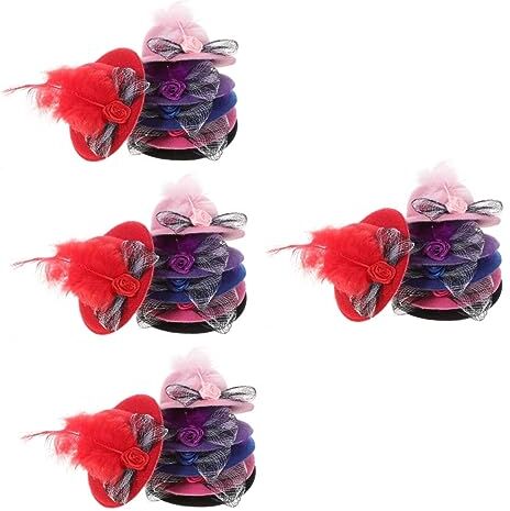 Didiseaon 24 Pezzi Nessuna Molletta In Miniatura Uccello Maglia Decorazione Galline Pet Formale Decorativo Fai Te Criceto Pollo Per Con Decorazioni Pollici Cappello