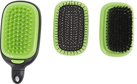 Mrisata Pet Grooming Brush 3 in 1 Massaggio Multifunzione Gatto Spargimento Spazzola per Divano Letto Tappeto Auto Abbigliamento