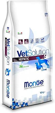 Monge Vetsolution Cane Hepatic kg. 12 Cibo Secco per Cani, Multicolore, Unica, 12000 unità