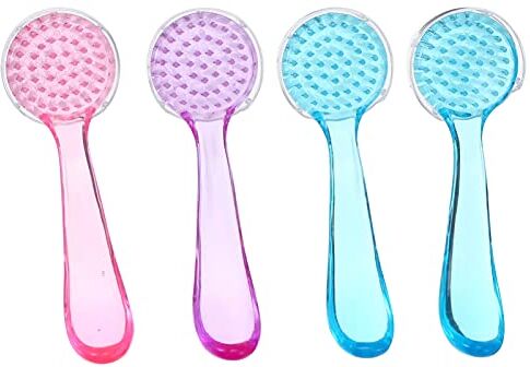 minkissy 4Pcs Pet Bath Brush riccio forniture da bagno criceto spazzola toelettatura cavia spazzola cavia pettini per capelli pettini piccoli animali massaggio pettini cincillà capelli guanto di