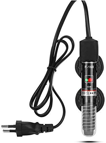 plplaaoo Riscaldatore Sommergibile con Spina UE 220V-240V,Asta Riscaldante Acquario 50W, Riscaldatore Acquario Mini Riscaldatore Acquario 26℃ Temperatura Costante per Acquario Acquario Tartaruga, Asta Ris