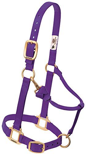 Weaver Leather Cavezza da Cavallo in Nylon Regolabile Originale, Yearling, Viola