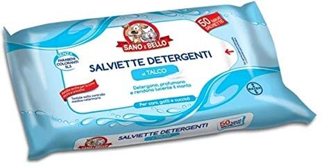 Bayer Salviette per cani e gatti Multipack 300 pezzi (6x50 pezzi) Talco