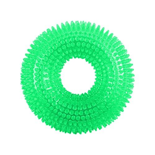 Generic Pet masticabile voce giocattolo cane TPR molare pulizia spazzolino gQE510 (verde, taglia unica)