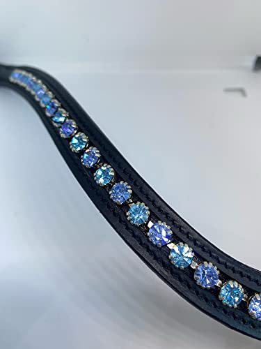 Cavalli Stirnband Glitzer schwarz/blau Vollblut