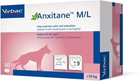 Virbac anxitane 30 capsule rilassanti per cani., > 10 KG