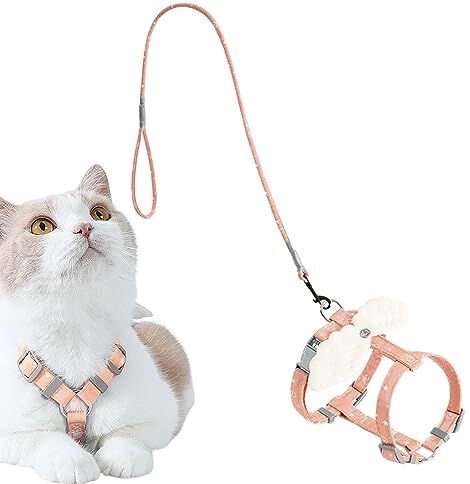 Voihamy Imbracatura per cani Pettorina regolabile per gatti con fibbie Accessori per animali domestici per conigli, oche, polli, anatre e cuccioli