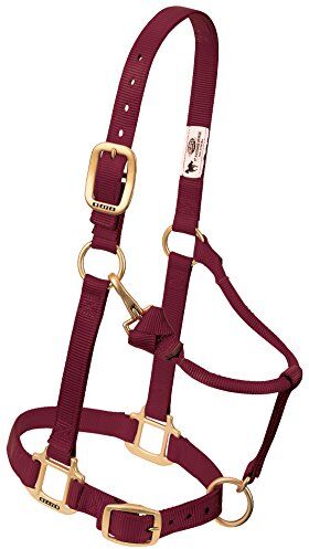 Weaver Leather Cavezza in Nylon Regolabile Originale, Cavallo Medio, Bordeaux