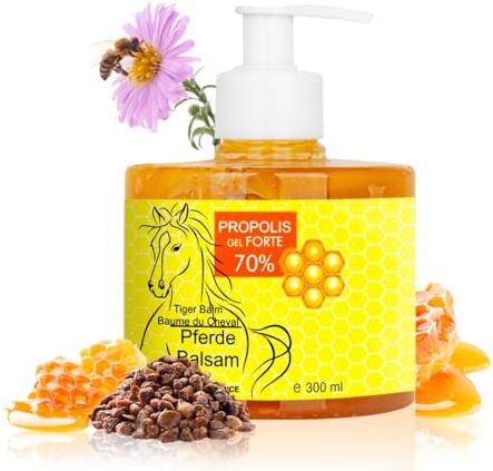 bleu & marine Bretania VET Propoli Gel Riparatore FORTE Curativo della Pelle e Muscoli, Cavalli e Animali Domestici (cani e gatti), Tiger Balm Naturale, Cura degli Cavallo, Pomata Idratante 300 ml