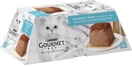 Purina GOURMET REVELATIONS mousse con una cascata di salsa Multipack 2x57g (tonno)