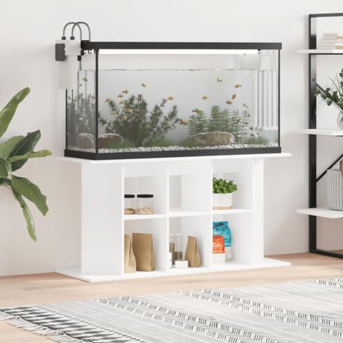 Rantry Mobili Supporto per Acquario 120x40x60 cm in Legno Multistrato Bianco, Mobili per Casa Interno Esterno Soggiorno Camera da letto