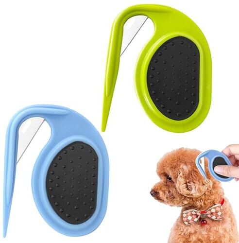 Awsinil Pettine for annodare animali domestici Spazzola for toelettatura animali Pettine for annodare for cani Pettine for annodare for gatti Pettine for smacchiare animali domestici for depilazione Strumenti