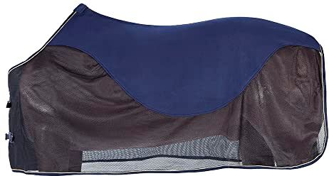 PFIFF 100489 Coperta anti-mosche con inserto in pile, 125 cm, colore: Blu