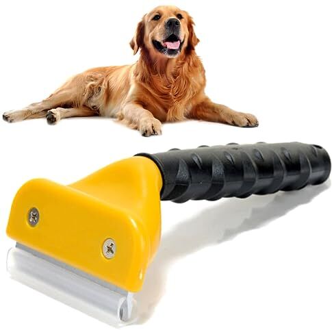 Generico Pettine Spazzola Districante Gatti Cani Animali a Pelo Lungo, Depilazione Toelettatura, Rimozione Capelli Peli Pelucchi Morchi Cane Gatto 15x7 Cm