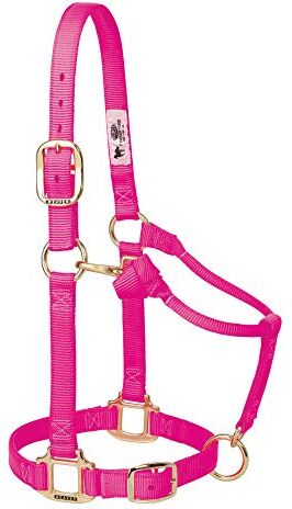 Weaver Leather Original Adjustable 3/10,2 cm Suckling Chin And Throat Snap Halter, , Diva Pink, Yearling Horse