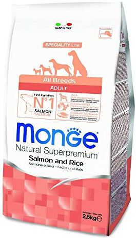 Monge NATURAL SUPERPREMIUM Cane Salmone Monoproteici Cane Secco