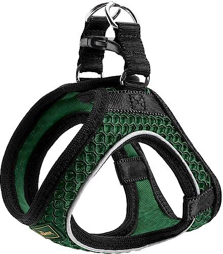 HUNTER Dog harness Hilo Comfort. M-L, dark green (401673969818)