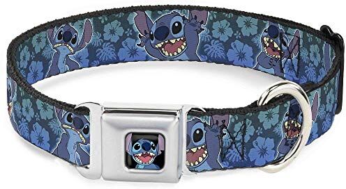 Buckle-Down Dydq Stitch sorridente Close Dog Collar, wide-large/18 – 81,3 cm