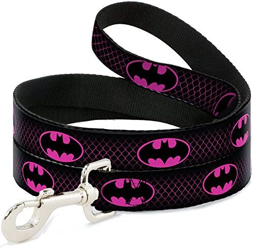 Buckle-Down Buckle Down dl-6ft-wbm163-w Nero/Rosa Caldo Batman Pet Leash, 6 Piedi Long-1.5 "Wide