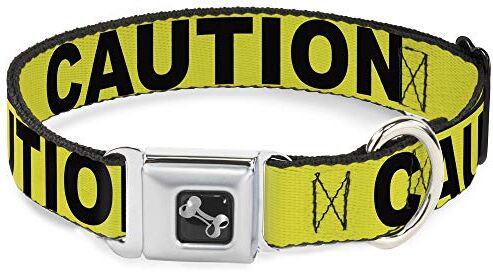 Buckle-Down Collare per Cani da 45,7 a 81,3 cm, Giallo e Nero, Largo