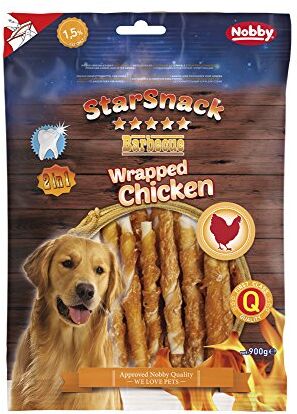 Nobby Star Snack Barbecue Wrapped Chicken, 1er Pack (1 X 900 G)