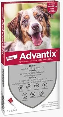 Bayer 6 fialette Advantix per cani 10-25 kg