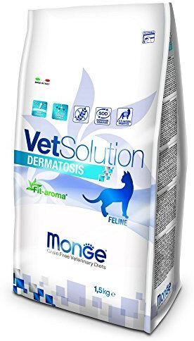 Monge Veterinary Solution Gatto Dermatosis kg. 1,5 Cibo Gatti, Multicolore, Unica, 1500 unità