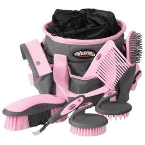 Set di cura Weaver Leather - Cavalli - Grigio/Rosa Set di cura Weaver Leather - Cavalli - Grigio/Rosa