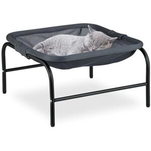 RELAXDAYS Amaca per Gatti - Letto Elevato - Grigio e Nero RELAXDAYS Amaca per Gatti - Letto Elevato - Grigio e Nero