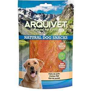 Arquivet Filetto di pollo 350 gr Snack naturali per cani 100% naturali prelibatezze per cani Prodotto leggero Molto ricco di sostanze nutritive Arquivet Filetto di pollo 350 gr Snack naturali per cani 100% naturali prelibatezze per cani Prodotto leggero Molto ricco di sostanze nutritive