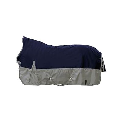 HKM Winnipeg 1200D imb. 200g Coperta paddock nuca Blu Scuro/Grigio Chiaro 155 HKM Winnipeg 1200D imb. 200g Coperta paddock nuca Blu Scuro/Grigio Chiaro 155
