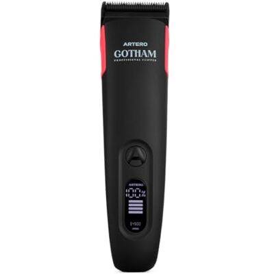 ARTERO Gotham tosatrice per cani senza filo, lama 5 in 1, nera Rivestimento DLC, regolabile da 0,5 a 2,5 mm, 2 velocità, 8 pettini guida, base di ricarica USB-C ARTERO Gotham tosatrice per cani senza filo, lama 5 in 1, nera Rivestimento DLC, regolabile da 0,5 a 2,5 mm, 2 velocità, 8 pettini guida, base di ricarica USB-C