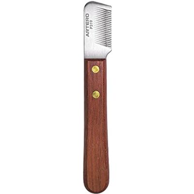 ARTERO coltello da stripping sottopelo extra per cani 17 cm Toglie il pelo fine in profondità, Spaniel e Setter, razze a pelo duro, strappo a mano, uso in toelettatura ARTERO coltello da stripping sottopelo extra per cani 17 cm Toglie il pelo fine in profondità, Spaniel e Setter, razze a pelo duro, strappo a mano, uso in toelettatura