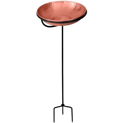 Monarch Abode Monarch Abbeveratoio per uccelli in puro rame con supporto in ferro da 86,4 cm Monarch Abode Monarch Abbeveratoio per uccelli in puro rame con supporto in ferro da 86,4 cm