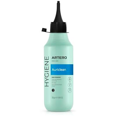 ARTERO Auriclean polvere orecchie cane per la depilazione 30 g Asciuga i peli del condotto, meno fastidio, assorbe l'umidità, beccuccio lungo, tutte le razze e taglie ARTERO Auriclean polvere orecchie cane per la depilazione 30 g Asciuga i peli del condotto, meno fastidio, assorbe l'umidità, beccuccio lungo, tutte le razze e taglie