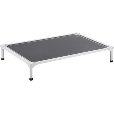 VEVOR Letto Rialzato per Cani per Cani di Grossa Taglia, Lettino Portatile Rialzato per Animali Domestici con Struttura in Tubo di Alluminio e Rete Teslin, per Interni Esterni, Taglia L, Grigio VEVOR Letto Rialzato per Cani per Cani di Grossa Taglia, Lettino Portatile Rialzato per Animali Domestici con Struttura in Tubo di Alluminio e Rete Teslin, per Interni Esterni, Taglia L, Grigio