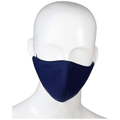 PFIFF 102914 Maschera facciale a 2 strati, taglia XL, colore: Blu PFIFF 102914 Maschera facciale a 2 strati, taglia XL, colore: Blu