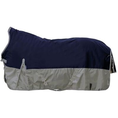 HKM Winnipeg 1200D imb. 200g Coperta paddock nuca Blu Scuro/Grigio Chiaro 105 HKM Winnipeg 1200D imb. 200g Coperta paddock nuca Blu Scuro/Grigio Chiaro 105