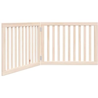 vidaXL Cancello per Cani Pieghevole 2 Pannelli 160 cm Legno di Pioppo, cancello per animali domestici, cancello di sicurezza per cani, cancello per cuccioli per scale vidaXL Cancello per Cani Pieghevole 2 Pannelli 160 cm Legno di Pioppo, cancello per animali domestici, cancello di sicurezza per cani, cancello per cuccioli per scale