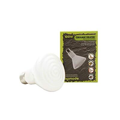 Komodo Emettitore di calore in ceramica bianca, 100 W Komodo Emettitore di calore in ceramica bianca, 100 W