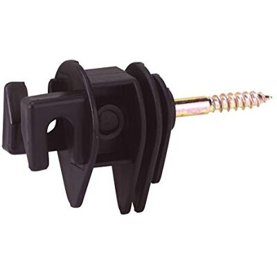 Kerbl 44382 Euro Isolatore per corda, supporto da 6 mm, 500 pezzi, colore: Nero Kerbl 44382 Euro Isolatore per corda, supporto da 6 mm, 500 pezzi, colore: Nero