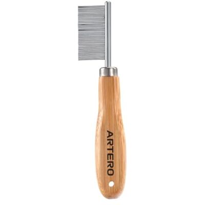 ARTERO Buddy pettine per cani e gatti lacrimale mini 15 cm Denti a punta arrotondata, per occhi, baffi e barba, pulizia del muso, attrezzo da toelettatura ARTERO Buddy pettine per cani e gatti lacrimale mini 15 cm Denti a punta arrotondata, per occhi, baffi e barba, pulizia del muso, attrezzo da toelettatura