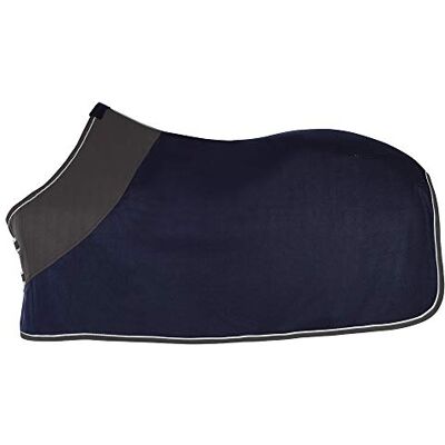 PFIFF 100983 Coperta in pile per cavalli, colore: blu/grigio, 125 PFIFF 100983 Coperta in pile per cavalli, colore: blu/grigio, 125