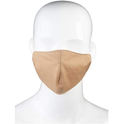 PFIFF 102914 Maschera facciale a 2 strati, taglia L, colore: Beige PFIFF 102914 Maschera facciale a 2 strati, taglia L, colore: Beige
