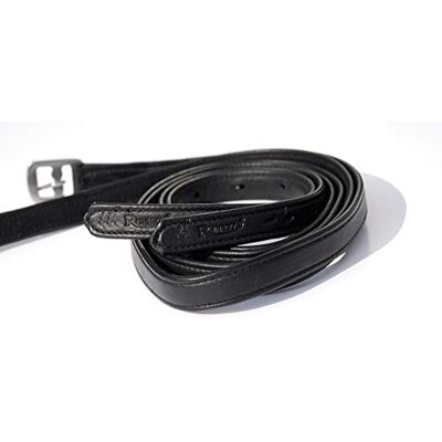 Rhinegold Staffa in Pelle Softee, 52 cm, Staffa in Pelle, Nero, 52 Rhinegold Staffa in Pelle Softee, 52 cm, Staffa in Pelle, Nero, 52