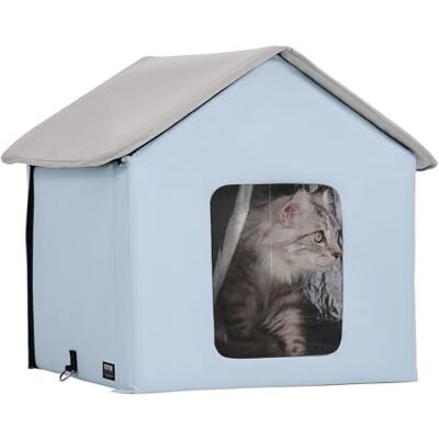 VEVOR Cuccia per gatti riscaldata, per esterni con temperatura regolabile e timer, per gatti pieghevole in tessuto Oxford 600D con cuscino riscaldato per l'inverno VEVOR Cuccia per gatti riscaldata, per esterni con temperatura regolabile e timer, per gatti pieghevole in tessuto Oxford 600D con cuscino riscaldato per l'inverno