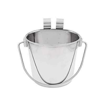 Fuzzy Puppy Pet Products Fuzzy Puppy Secchio piatto con doppio gancio, si adatta perfettamente a gabbie e gabbie per cani, gatti e creature, in acciaio inox resistente, 2 litri (PN: ) Fuzzy Puppy Pet Products Fuzzy Puppy Secchio piatto con doppio gancio, si adatta perfettamente a gabbie e gabbie per cani, gatti e creature, in acciaio inox resistente, 2 litri (PN: )